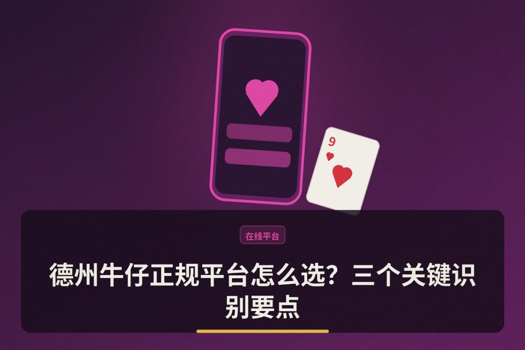 德州牛仔正规平台怎么选？三个关键识别要点