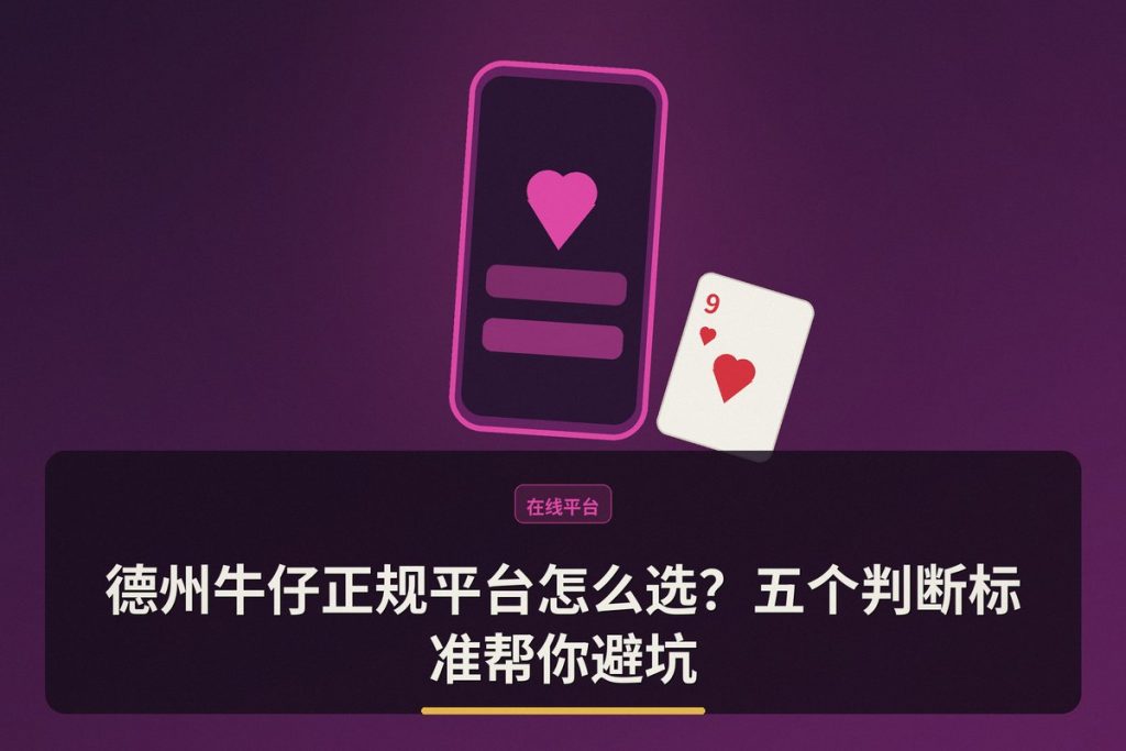 德州牛仔正规平台怎么选？五个判断标准帮你避坑