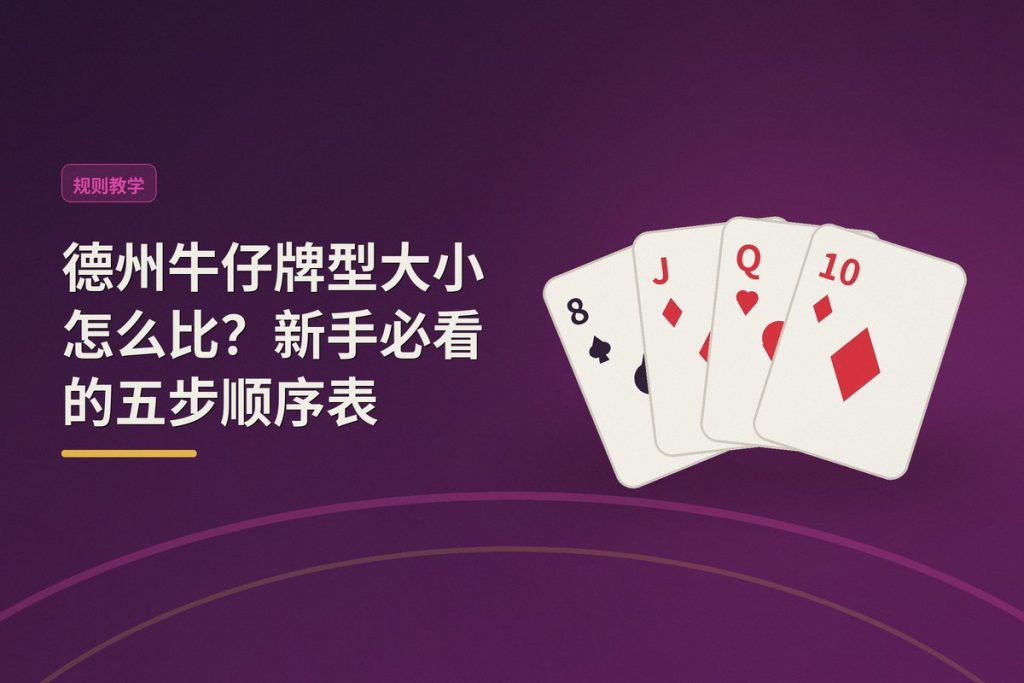 德州牛仔牌型大小怎么比？新手必看的五步顺序表
