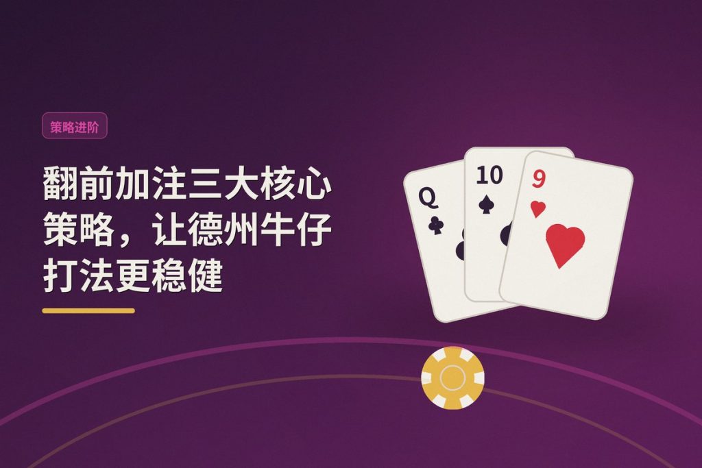 翻前加注三大核心策略，让德州牛仔打法更稳健
